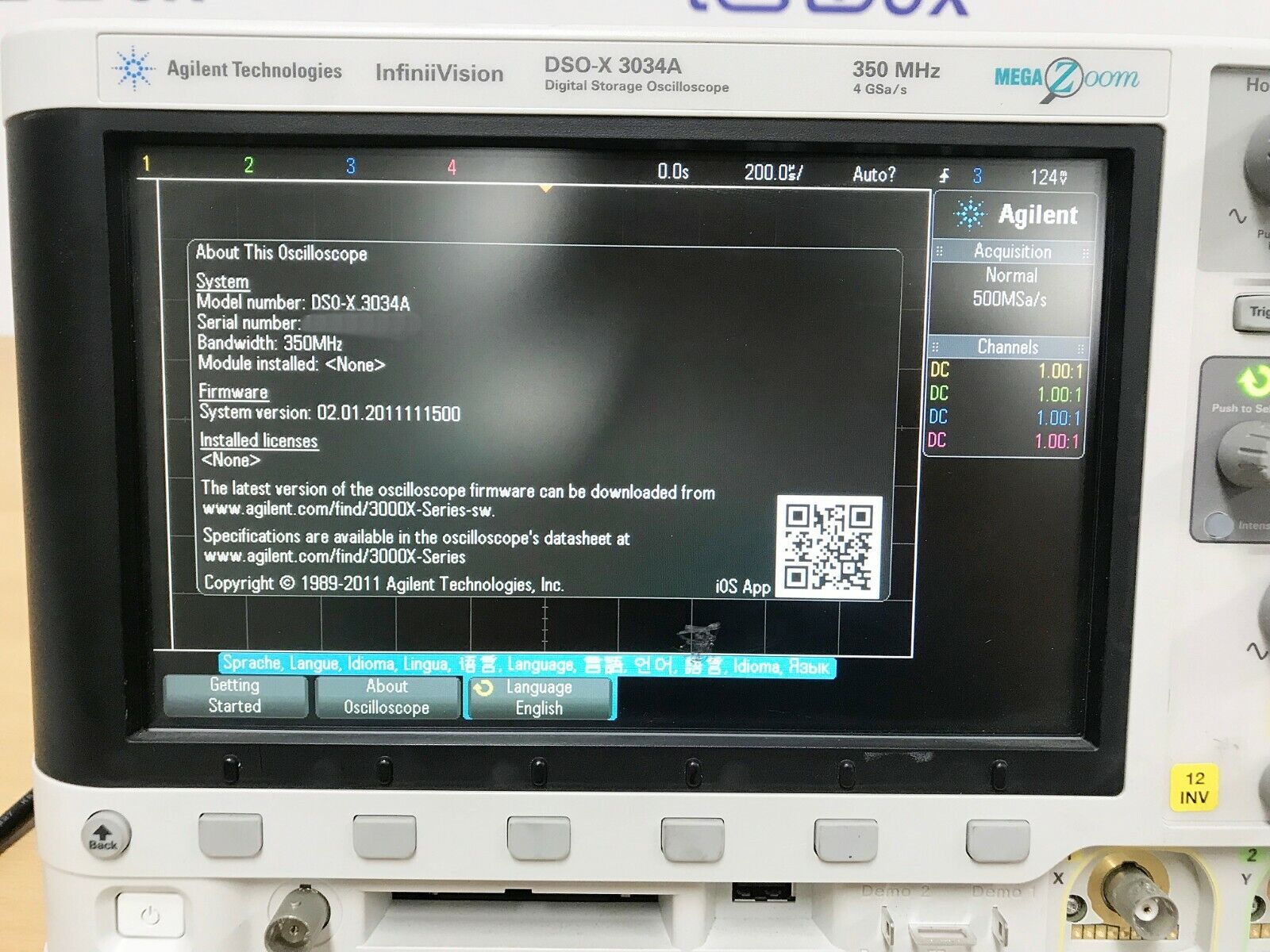 Купить Осциллограф Agilent DSOX3034A б/у из наличия с гарантией 12 месяцев